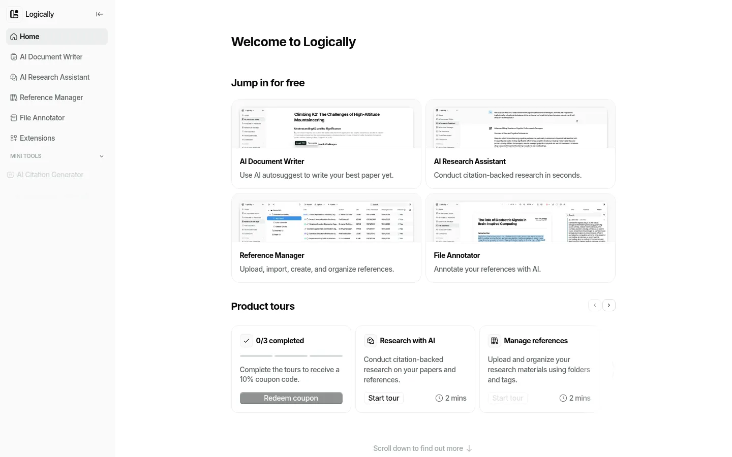 Logicallyのオールインワン研究ワークスペース