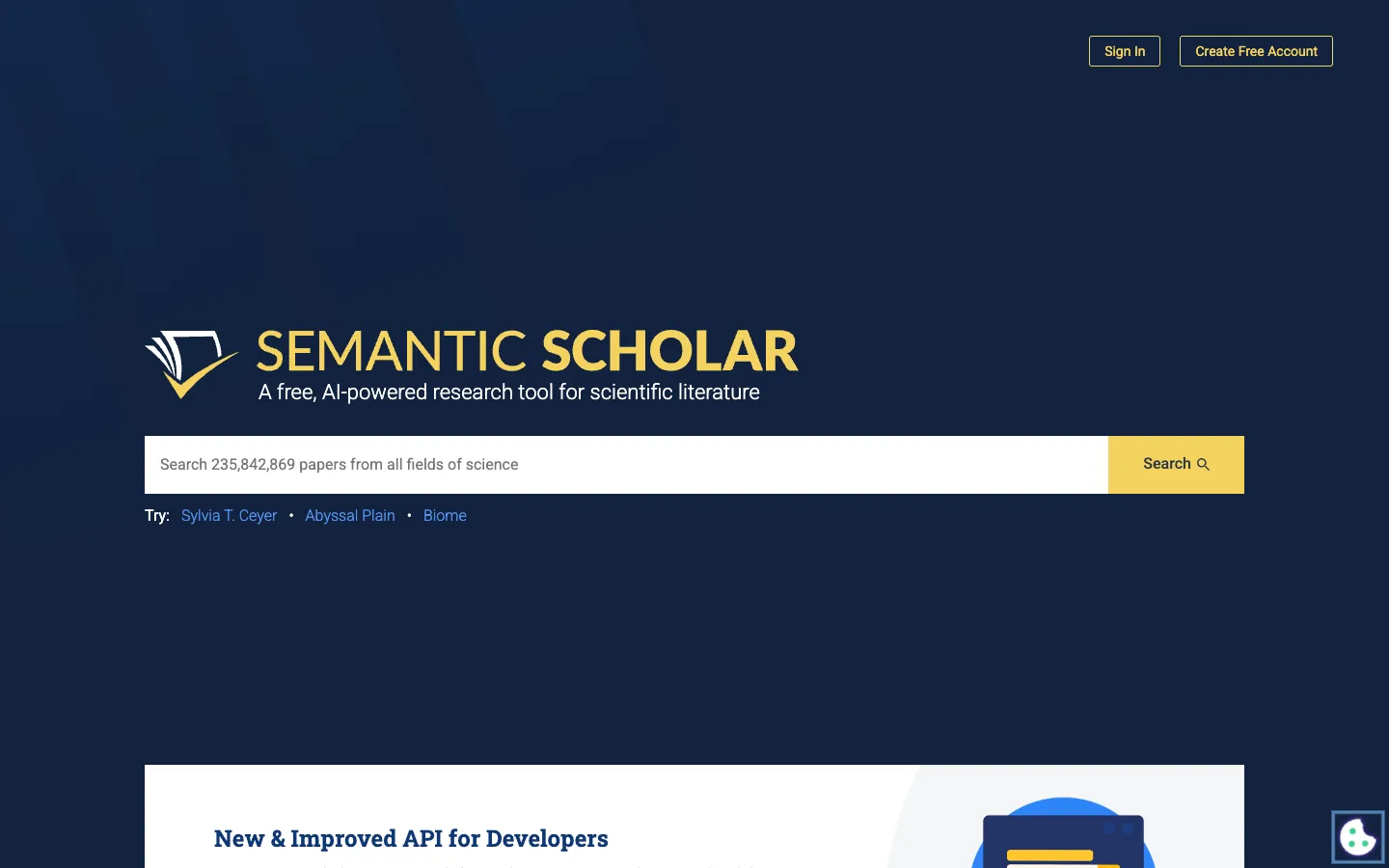 Semantic Scholarの検索結果。TLDR要約と双方向の引用グラフ付き